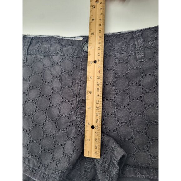 SO Juniors SZ 11 Black Eyelet Micro Mini Shorts Summer Y2k Preppy - Picture 5 of 8